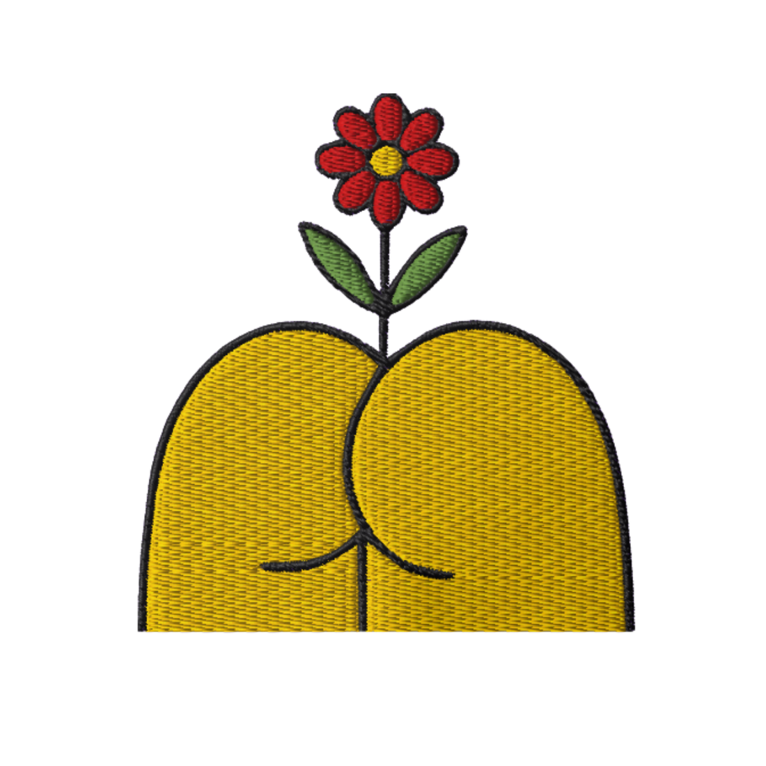 Flor al cul bordat brodat dites catalanes en samarreta
